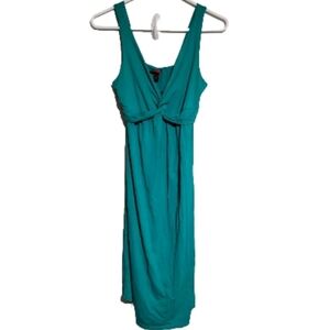 Merona Dress Size XS Teal Green Sleeveless‎ Stretch Sundress Church Office